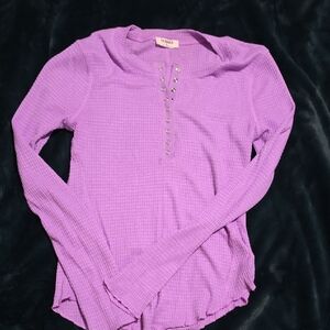 Purple Long Sleeve Top